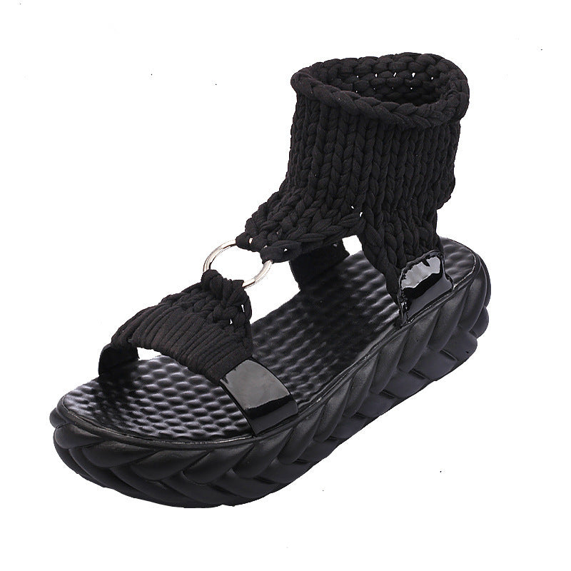Dame mode afslappede sandaler med innovativ ankelrem og skridsikker sål Stilla