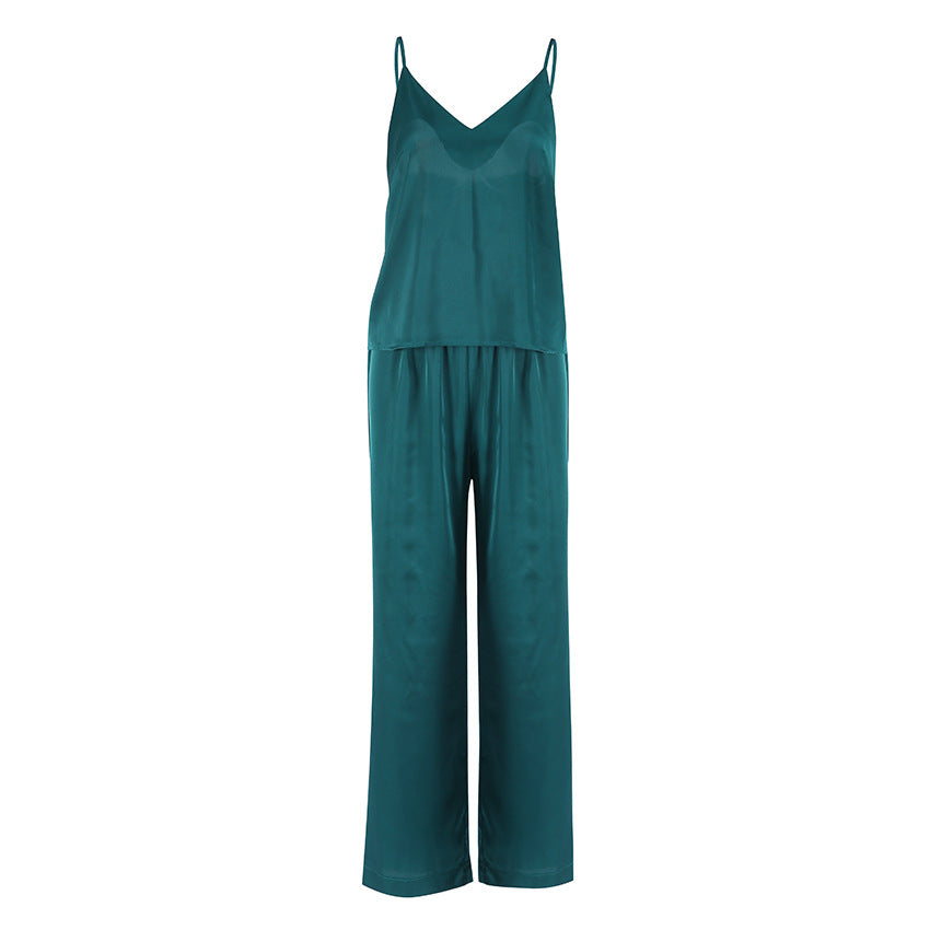 Dame Letvægts Jumpsuit med Bred Ben Stilla