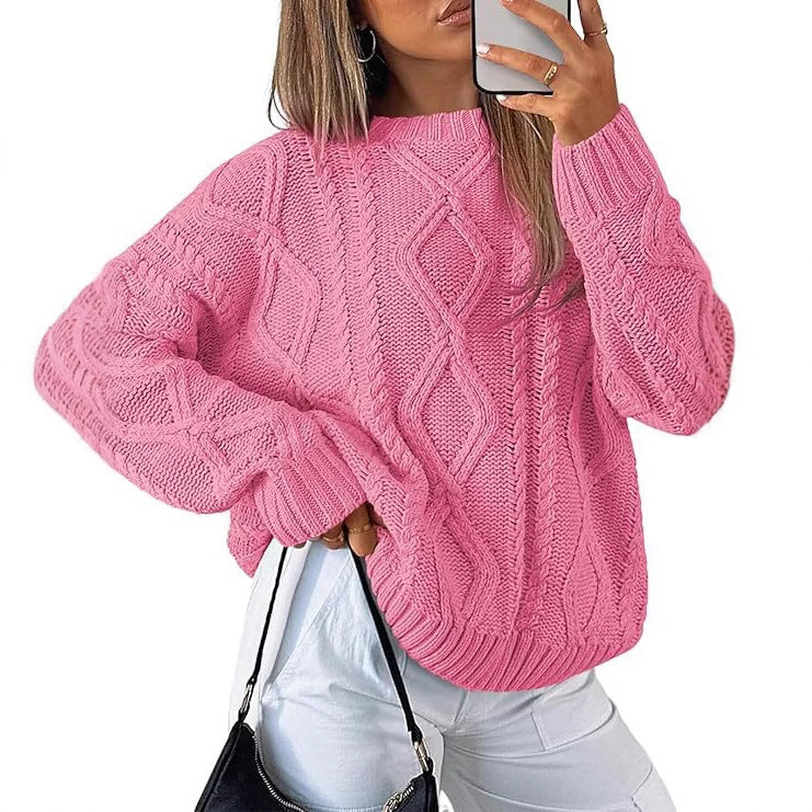 Dame Grovstrik Pullover Stilla