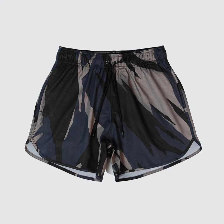 Herrer Sportlige Badetrunks med elastisk bund og innovativt camouflage-design Stilla