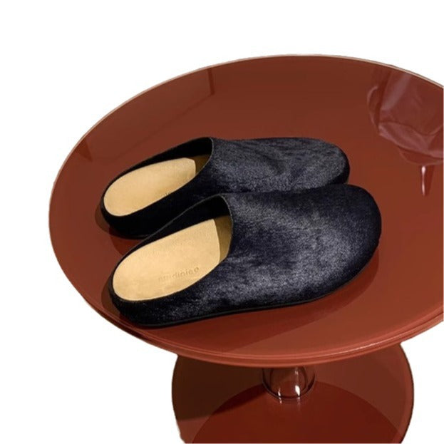 Dame hjemmesko af blødt nubuck med ergonomisk fodseng og stilfuldt design Stilla