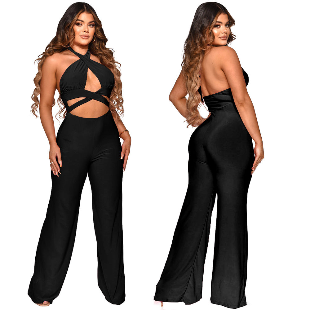 Dame Designer Jumpsuit med forførende cut-out og elegante detaljer Stilla