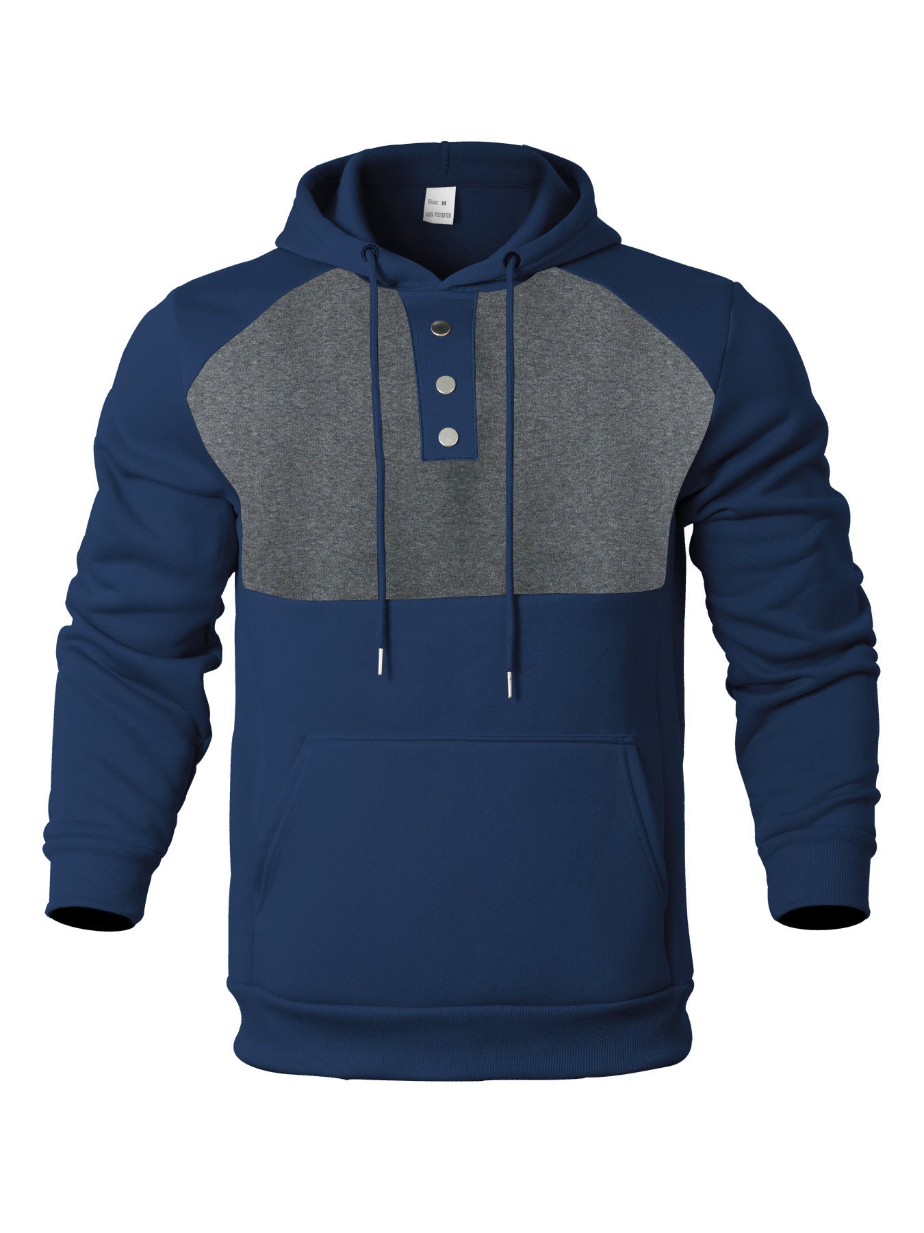 Herrer sporty hoodie med innovativt design og praktiske lommer Stilla