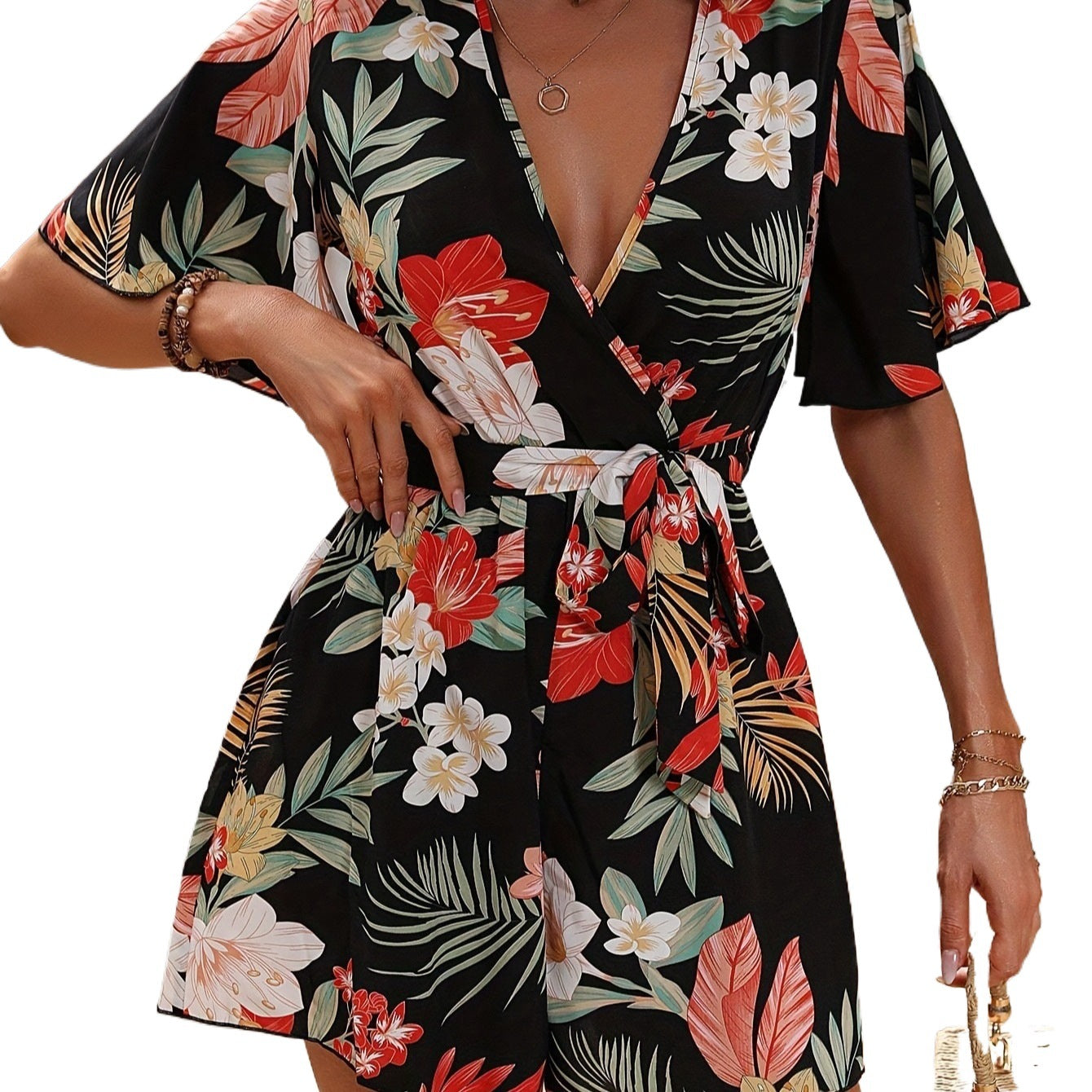Dame Floral Wrap Jumpsuit Stilla