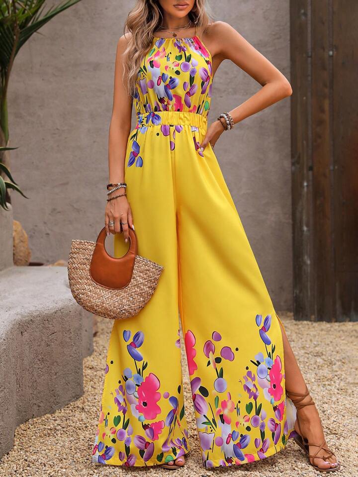 Dame Blomster Bred Ben Jumpsuit Stilla