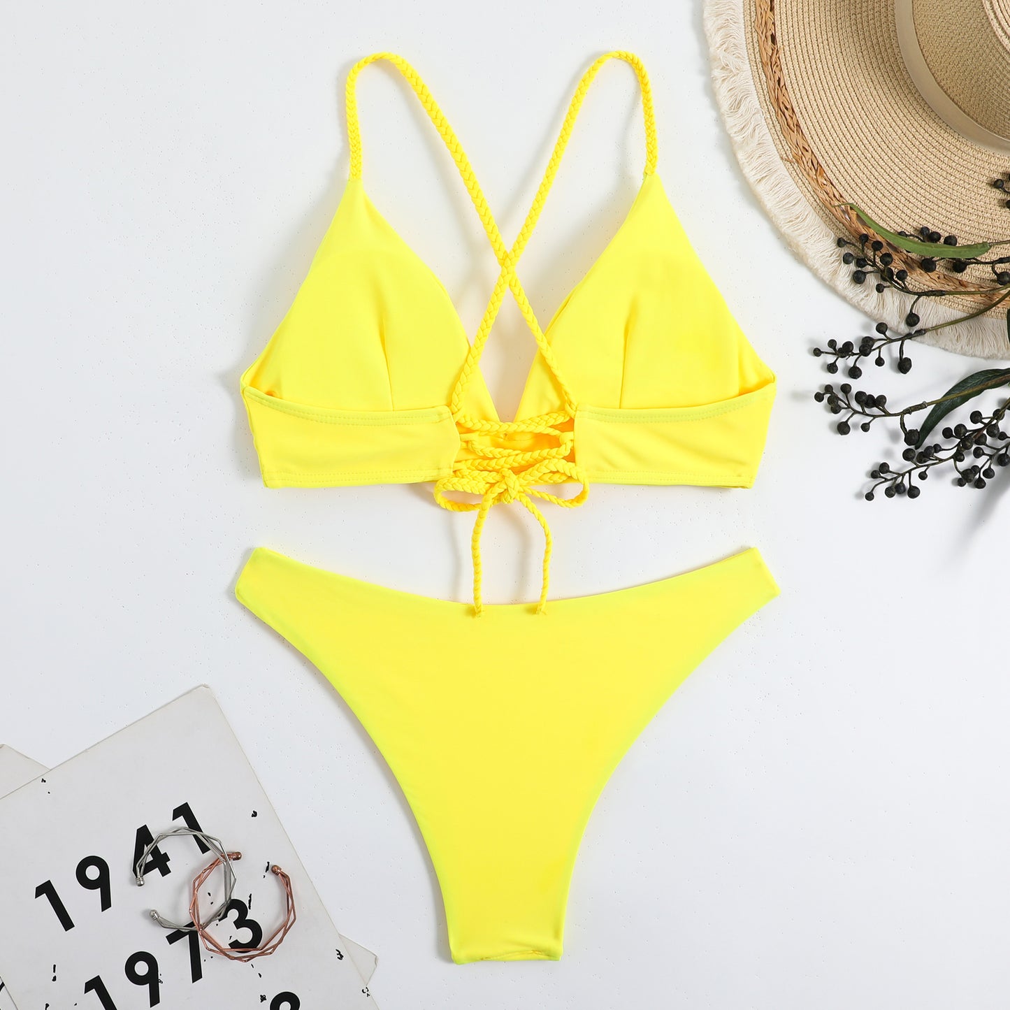 Damer Triangel-Bikini med raffineret kryds-design og fint bærekomfort Stilla