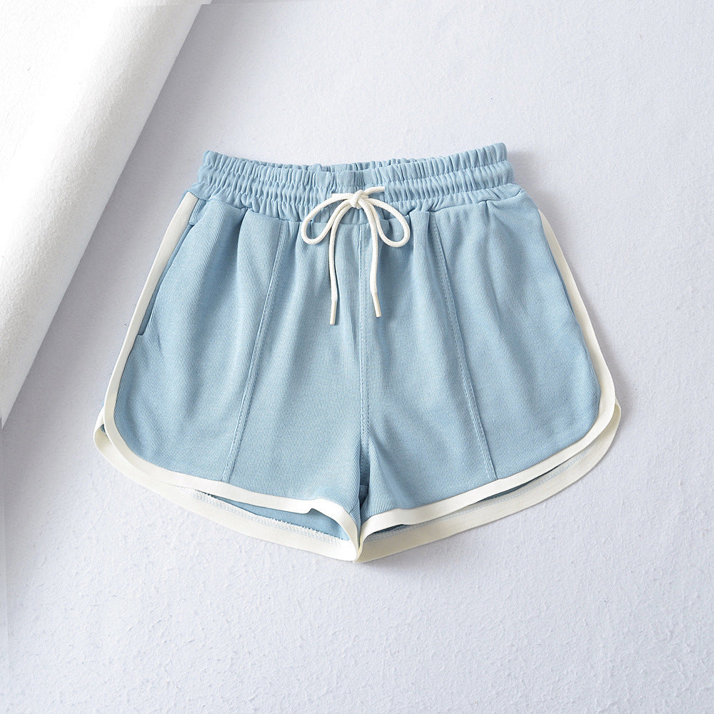 Dame Sporty Sweatshorts med elastisk talje og praktiske lommer Stilla