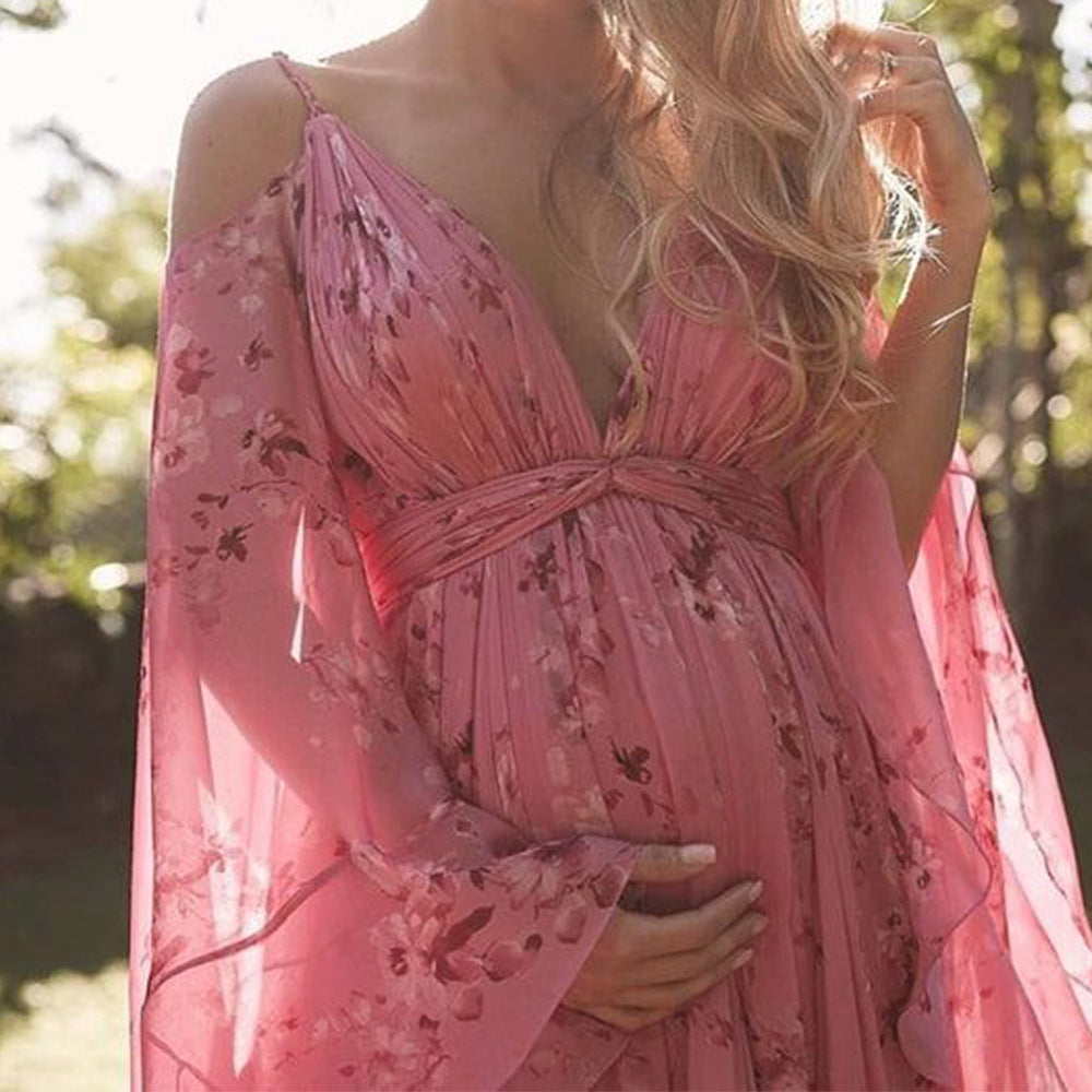 Stilla | Elegante Maxi Kjole Med Paisley Blonde Trim