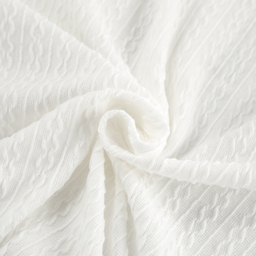 Dame afslappet morgenjakke-sæt med elegant knapliste og fint struktureret design Stilla