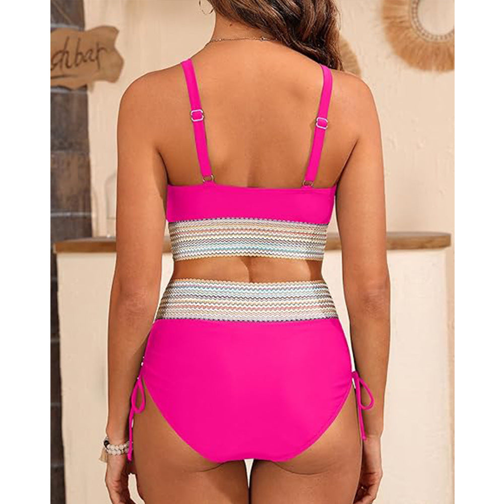 Dame Sport-Bikini med justerbar indpakningsoberste og elastisk taljebånd Stilla