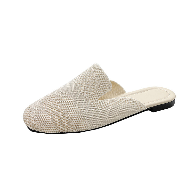 Dame åbne pantoletten med åndbart mesh-overmateriale og fleksibel sål Stilla