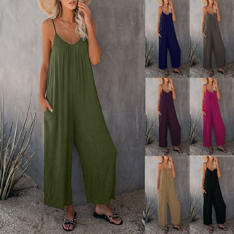 Dame Bohemian Løst Sidende Jumpsuit Stilla