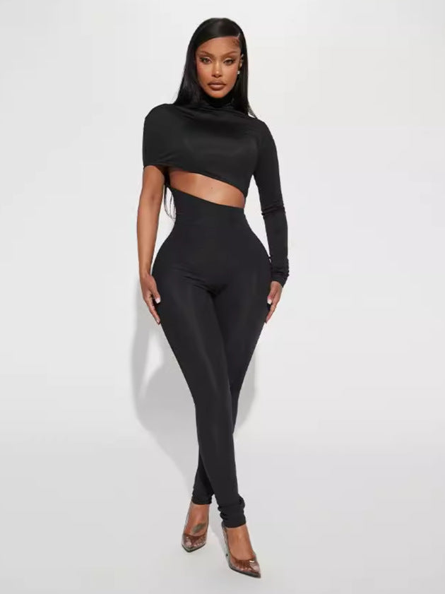 Dame Figurformet Jumpsuit med asymmetrisk snit Stilla