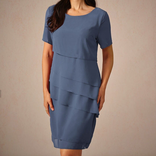 Dame elegant kjole med lagdelt design Stilla
