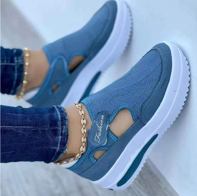 Dame Slip-On Sneakers med åndbart mesh og trendy design Stilla