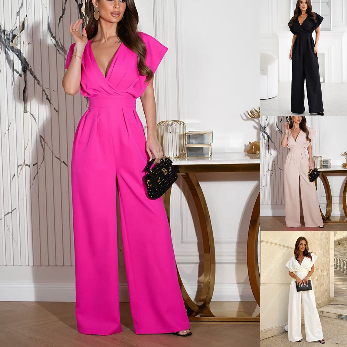 Dame elegant bred jumpsuit Stilla 1751429391