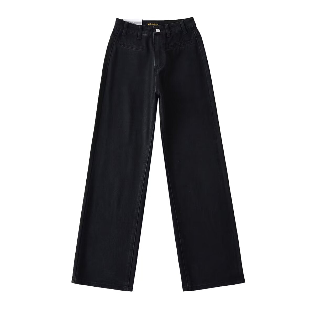 Dame højtaljede jeans med bred ben og moderne snit Stilla