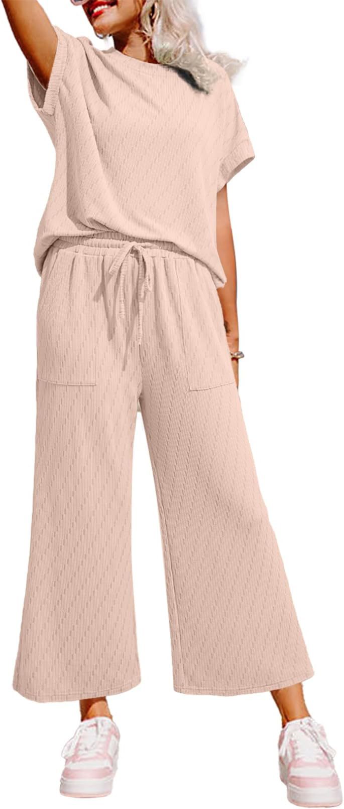 Dame afslappet fritids-lounge-sæt med elastisk talje og lommer Stilla