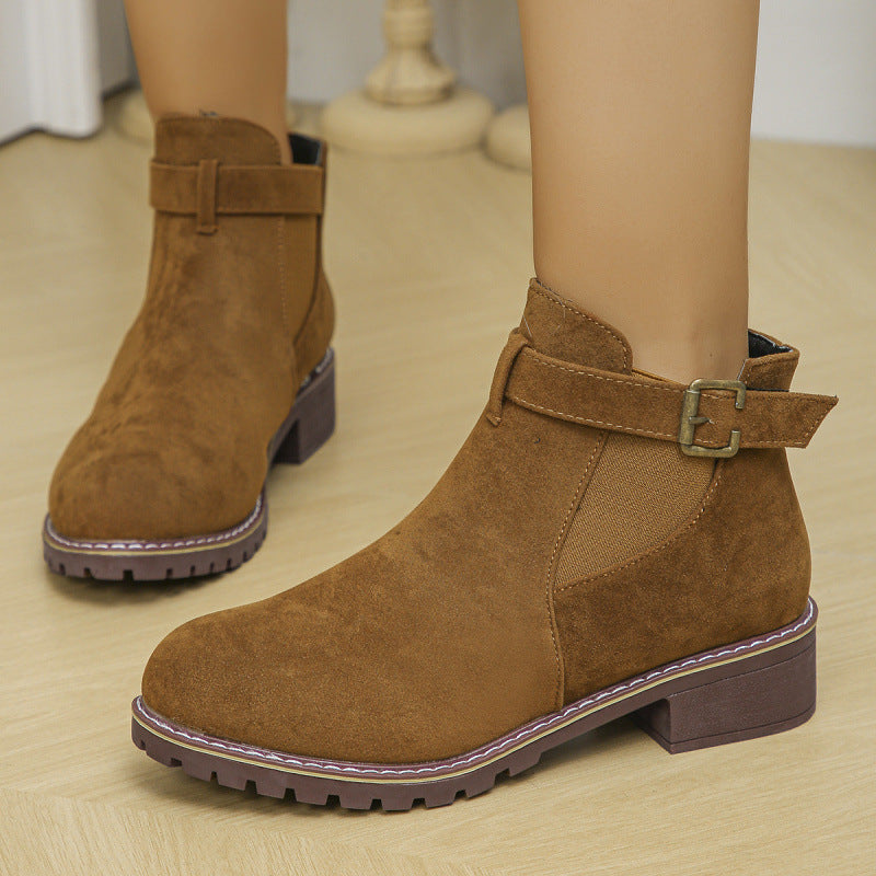 Dame Chelsea Boots med trendy bånddetalje og skridsikker sål Stilla