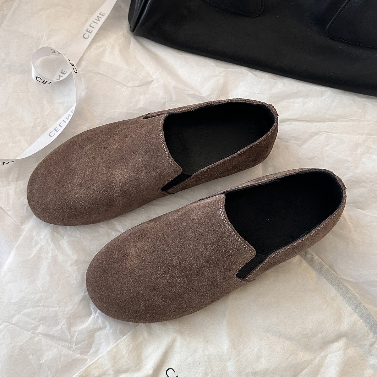 Femme SUEDE Slipper Mules Stilla