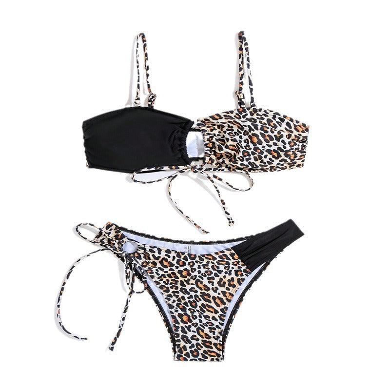 Dame Dyremønster Høj Talje Bikini Sæt Stilla