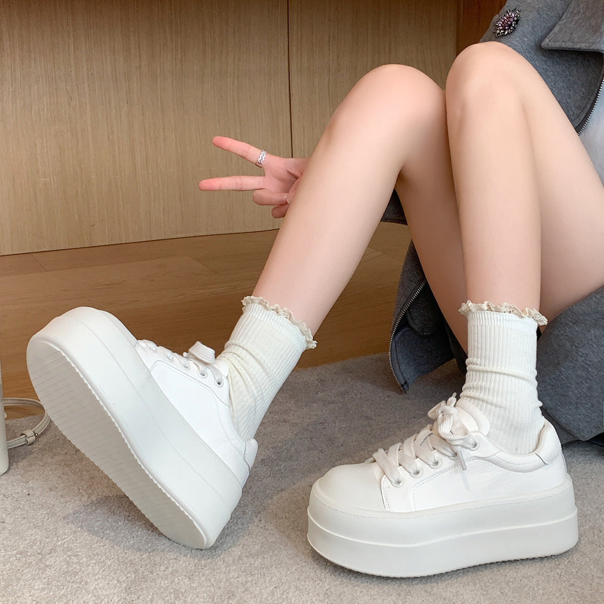 Chic Forhøjede Lette Sneakers Stilla