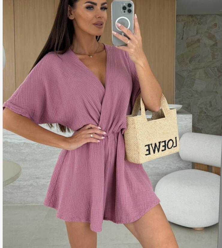 Femme Cozy Wrap-Style Jumpsuit Stilla
