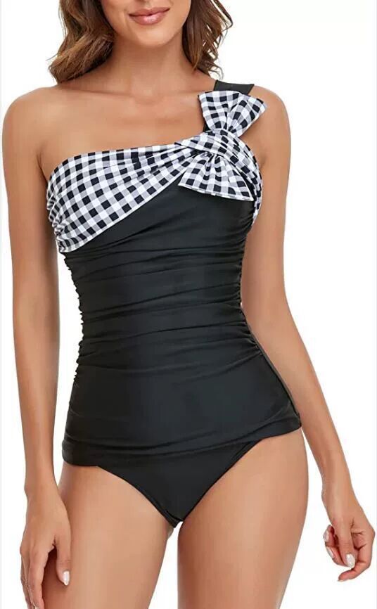 Dame Off-Shoulder Badetop og Bundsæt Stilla