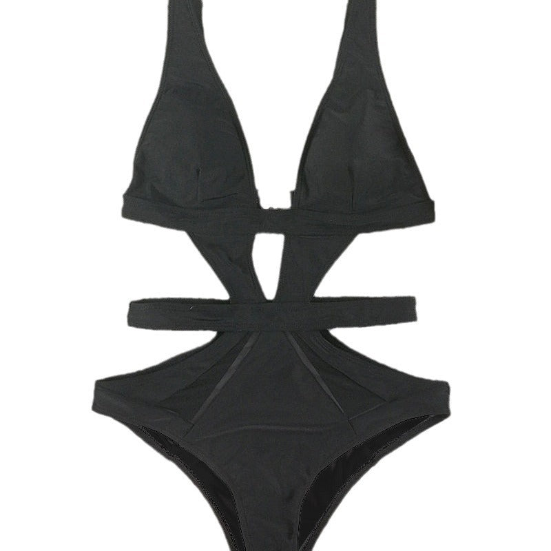 Dame Cut-Out Højben Badedragt Stilla