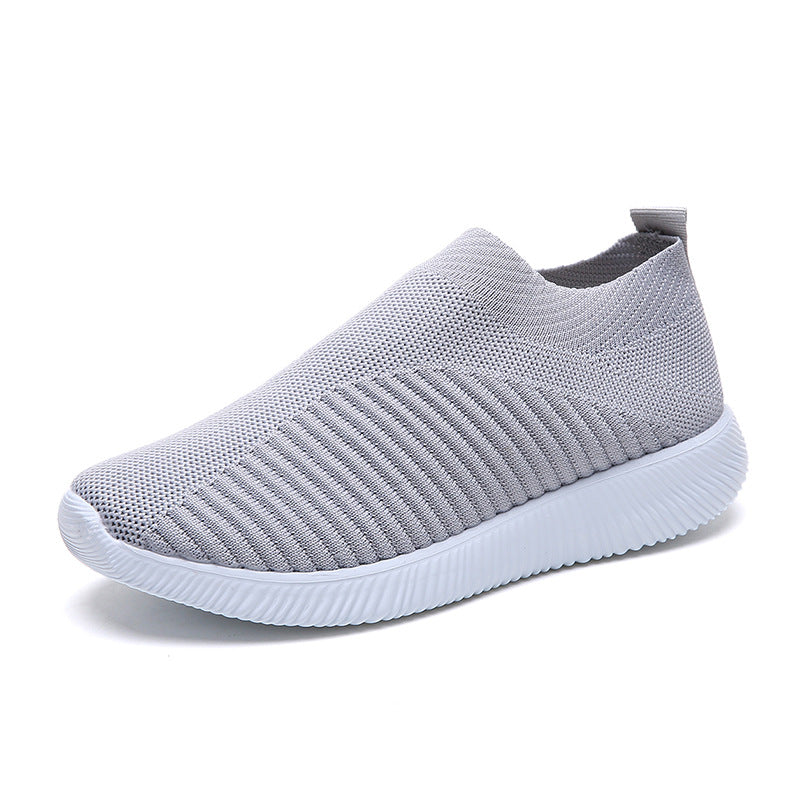 Dame åndbare Slip-On Sneakers med elastisk overdel og stødabsorberende sål Stilla