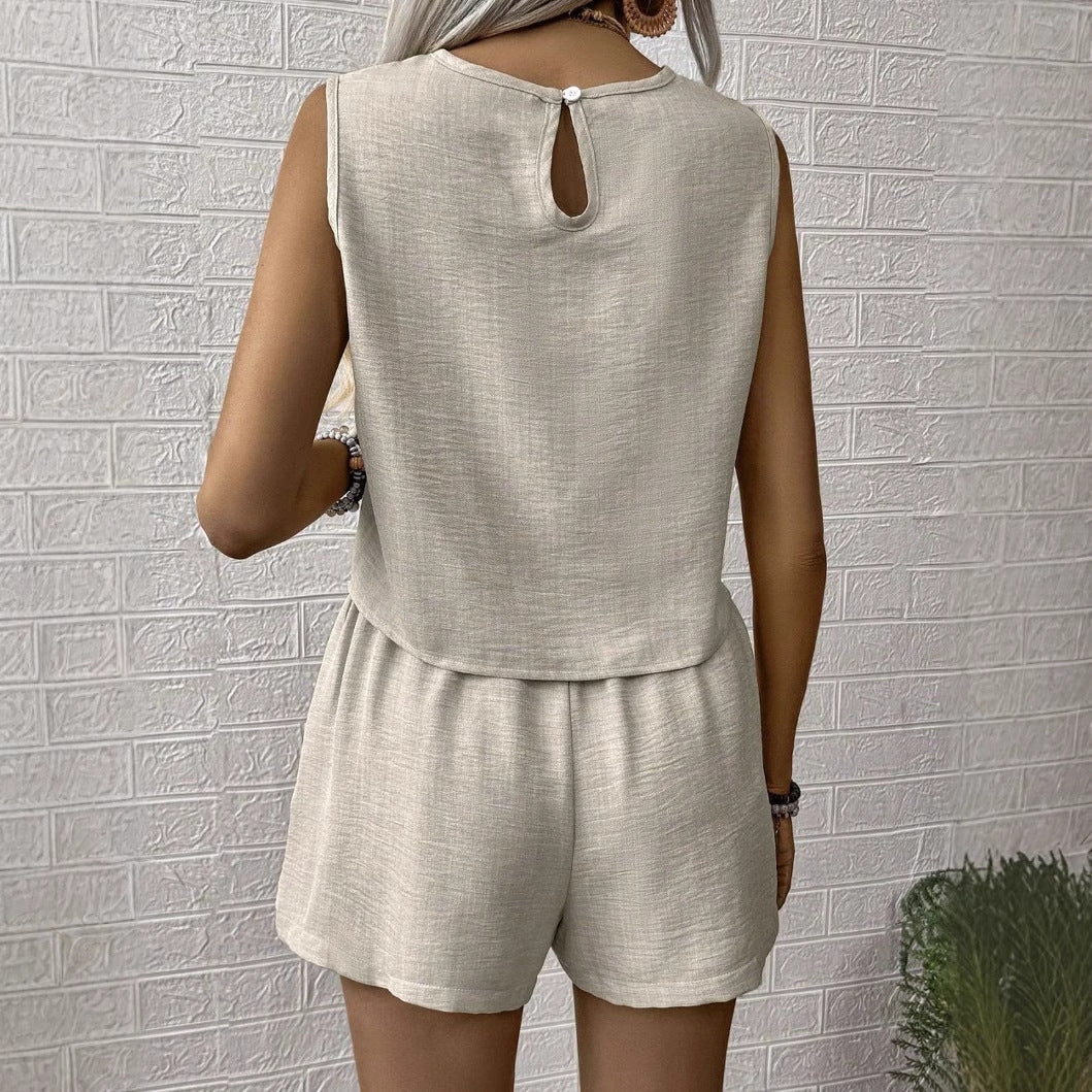 Dame jumpsuit i casual snit med elegant stof Stilla