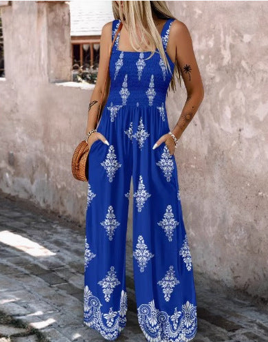 Kvinder Boho Viddebenet Jumpsuit Stilla