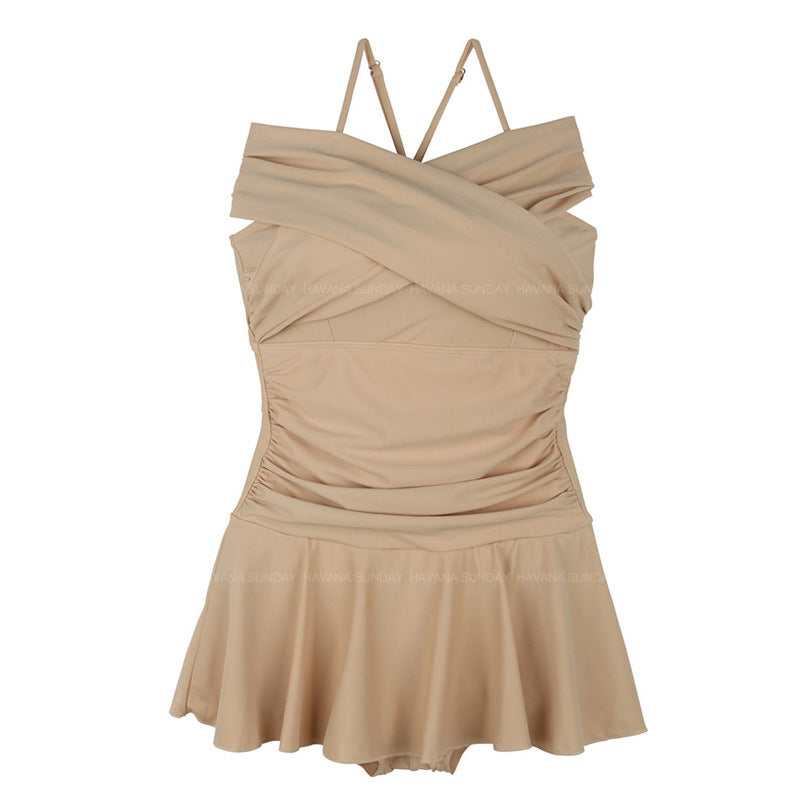 Dame Elegant badedragt med skulderfri design og flatterende silhuet Stilla