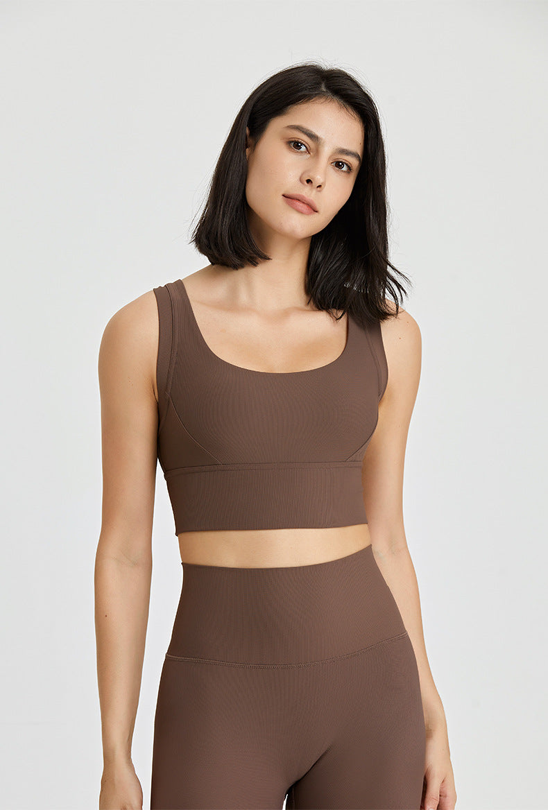 Stilla | Strength Nude Feel Yoga Bra Beauty Back Push up Fitness Vest Til Kvinder