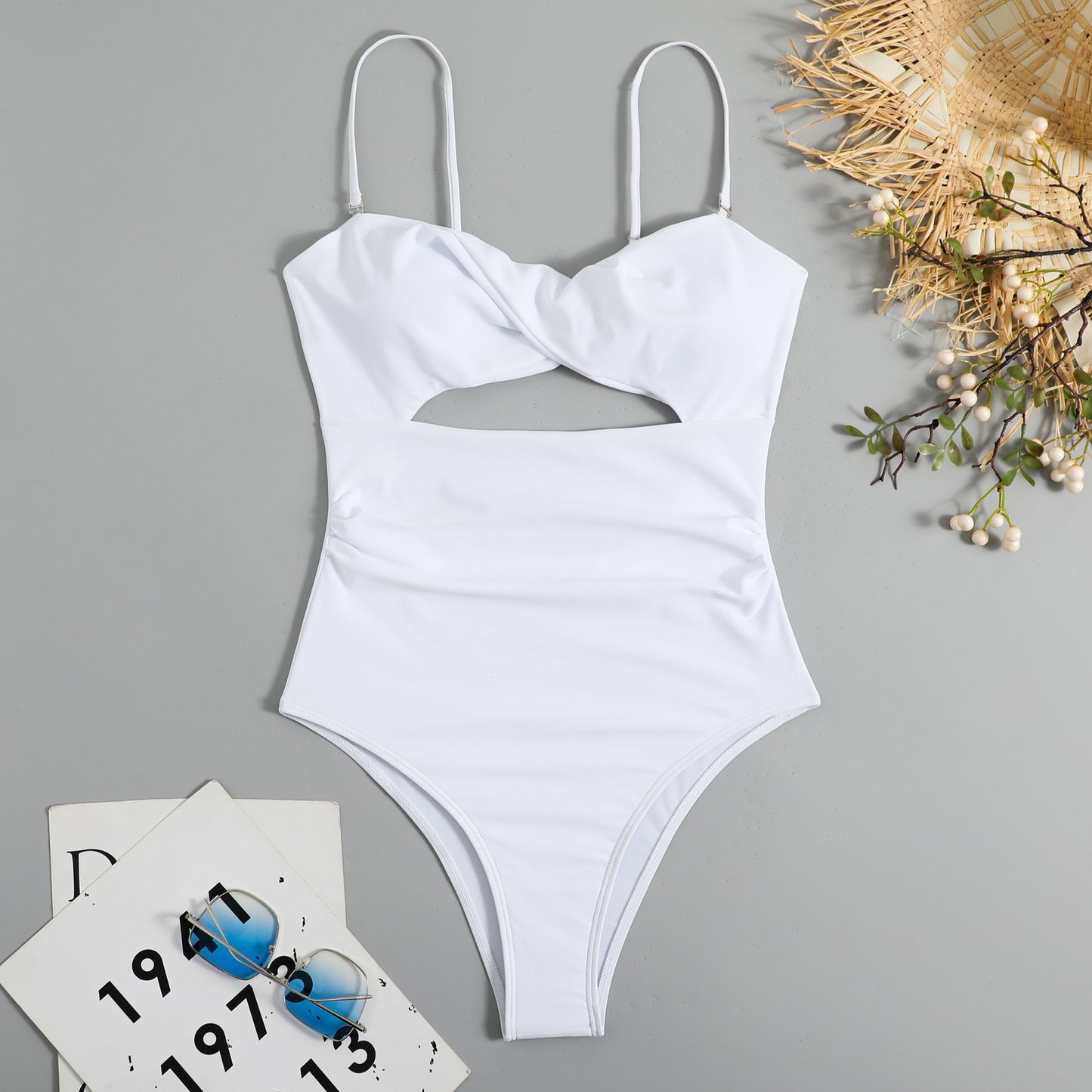 Dame jumpsuit badedragt med innovativt indviklingsdesign og ryglynlås Stilla