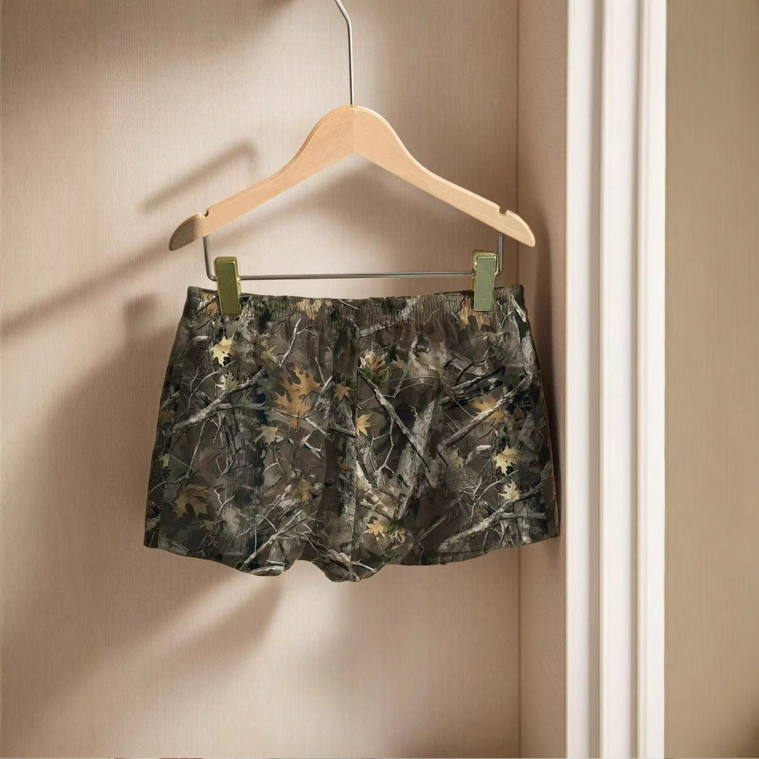 Dame fritidsshorts med camouflage mønster Stilla