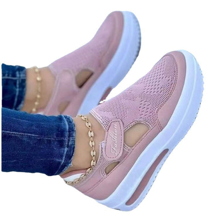 Dame Slip-On Sneakers med åndbart mesh og trendy design Stilla