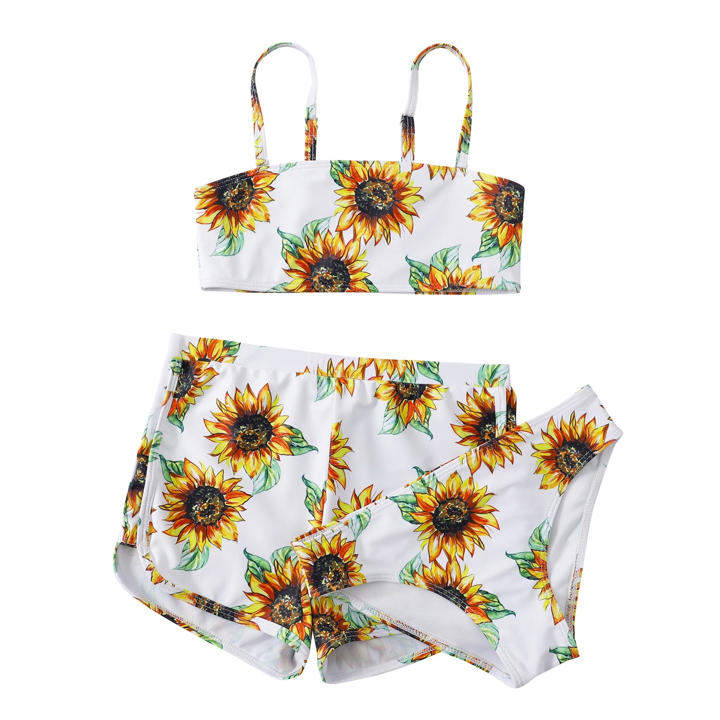 Dame bikini sæt med sporty design og trendy short-bukser størrelser Stilla