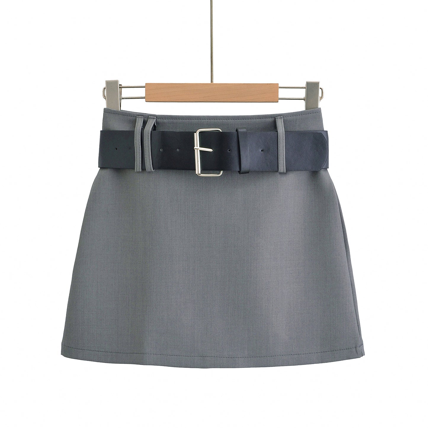 Dame A-linje nederdel med aftageligt bælte og svingende søm Stilla