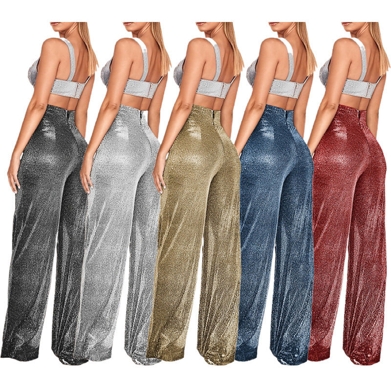 Dame Glamourøst To-delt Outfit med Glitter Stilla