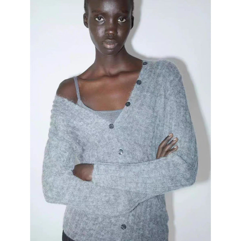 Dame elegant over størrelse cardigan sweater Stilla