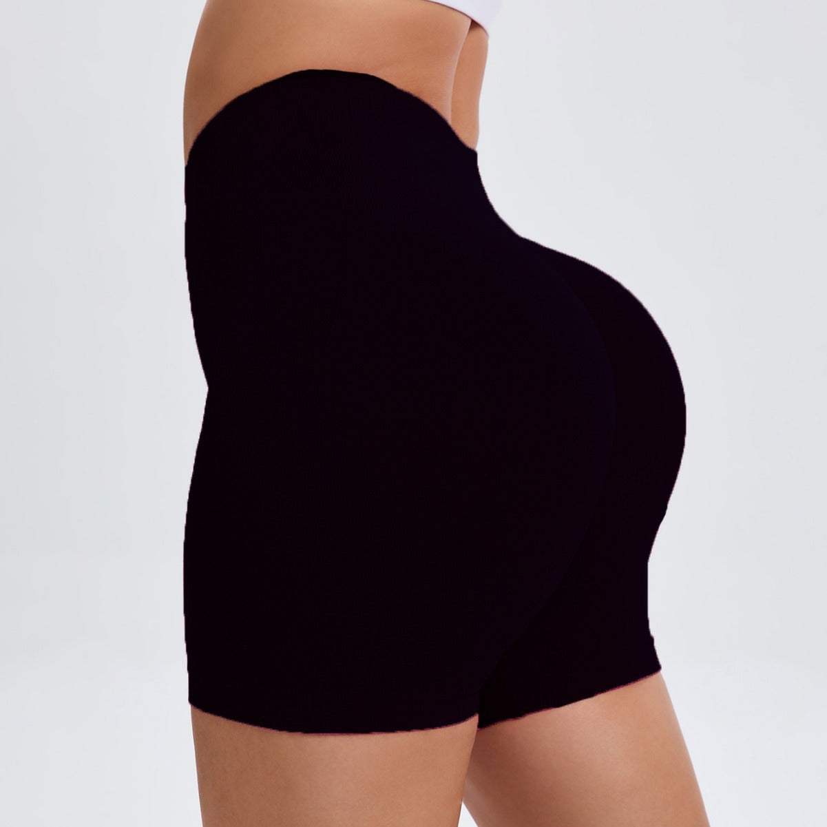 Dame Højtaljede Badshorts med figursyende snit og elastisk talje Stilla