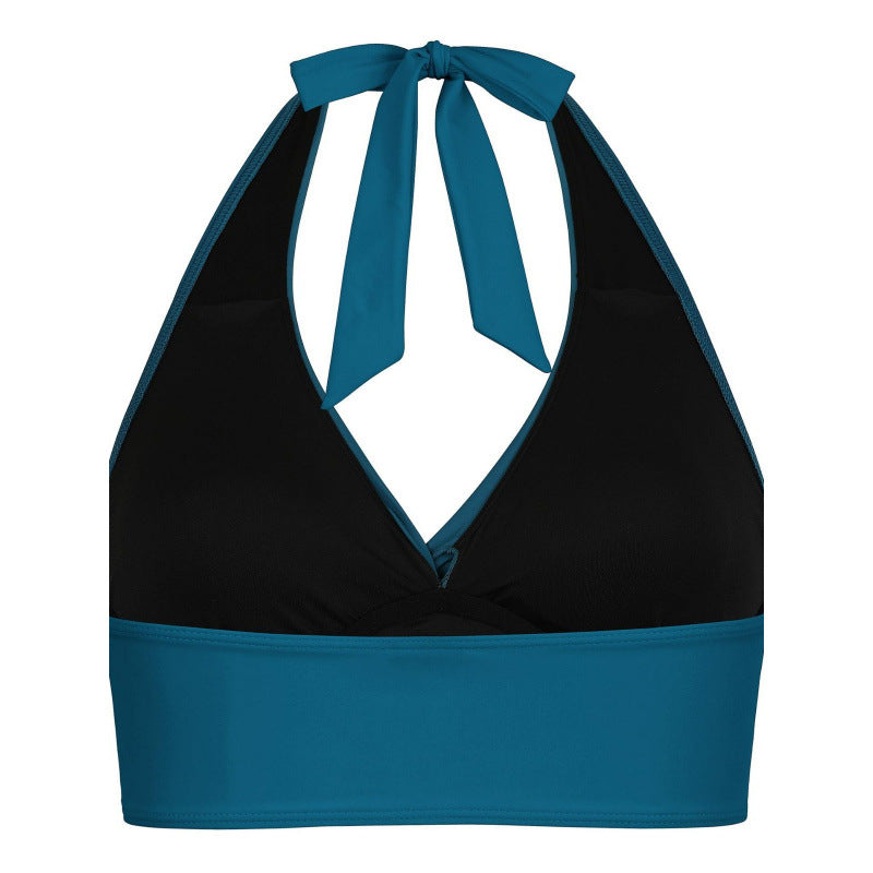 Dame Wickel-Bikini top med halterneck og figursyet design Stilla