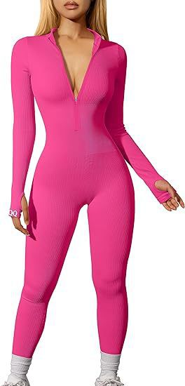 Dame Figurtilpasset Jumpsuit med elegant Ribdesign og Langærmet Stilla