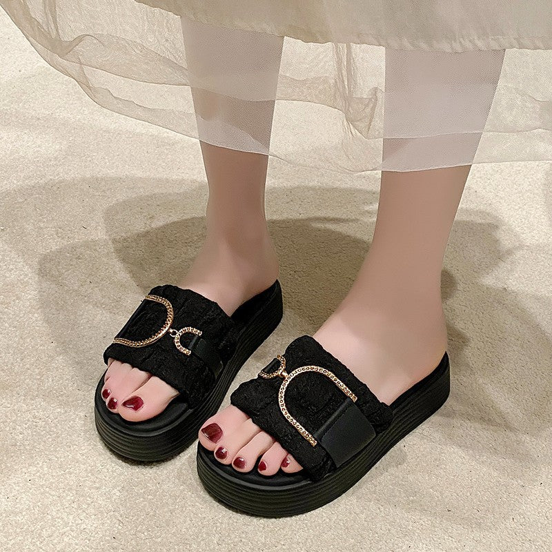 Dame design-sandaler med dekorative remme og skridsikker sål Stilla