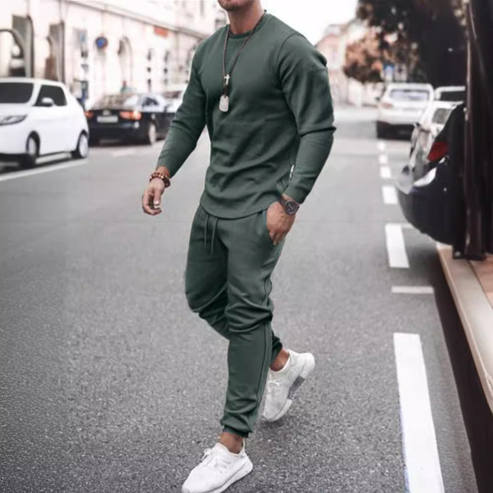 Herrer Sporty Lounge-joggingdragt med afslappet snit og fleksibel bund Stilla