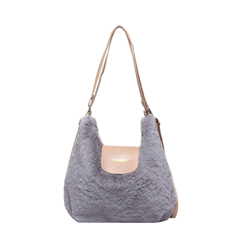 Femme Chic Falsk pels Skuldertaske Stilla