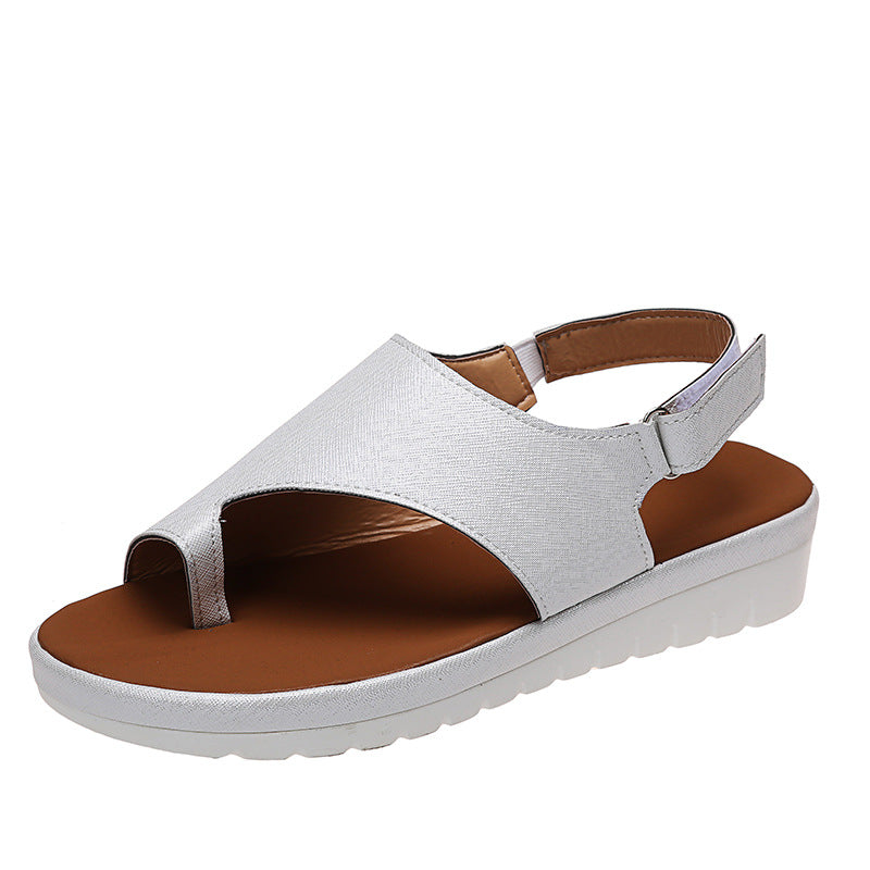 Dame Behagelige Tåsplit Sandaler med anatomisk fodbund og elastisk remdesign Stilla