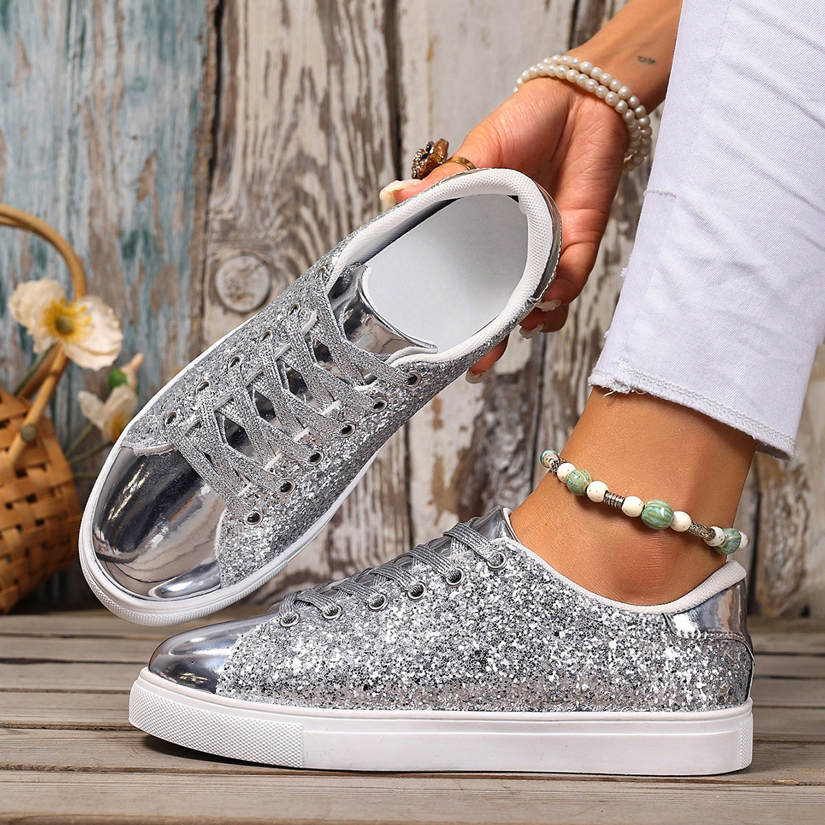 Dame Glamourøse Sneakers Stilla