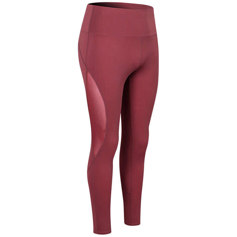 Dame Højskårne Sport-Leggings med åndbart mesh og elastisk talje Stilla